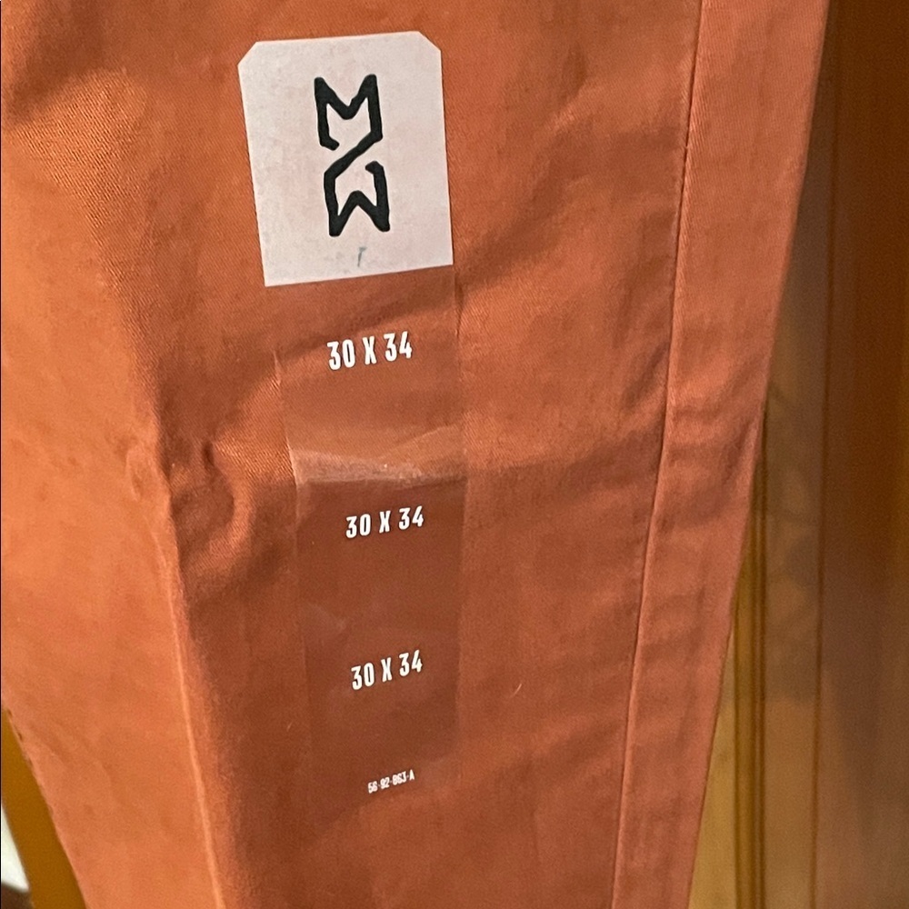 ๐๐๐BOGOHO ๐๐๐Men's Mutual Weave Rust Chinos-30x34 - Picture 3 of 12